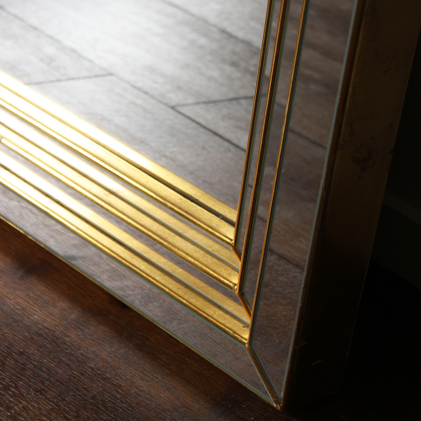 Grand miroir en arcade Art Déco - 1970