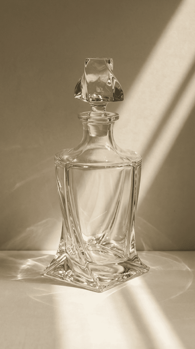 Carafe en cristal twisté - Maison Collectible - Art de la table