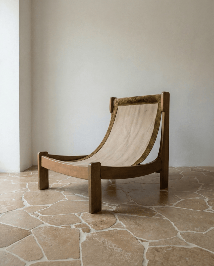 Chaise longue moderniste - Circa 1960 - Maison Collectible - Chaise