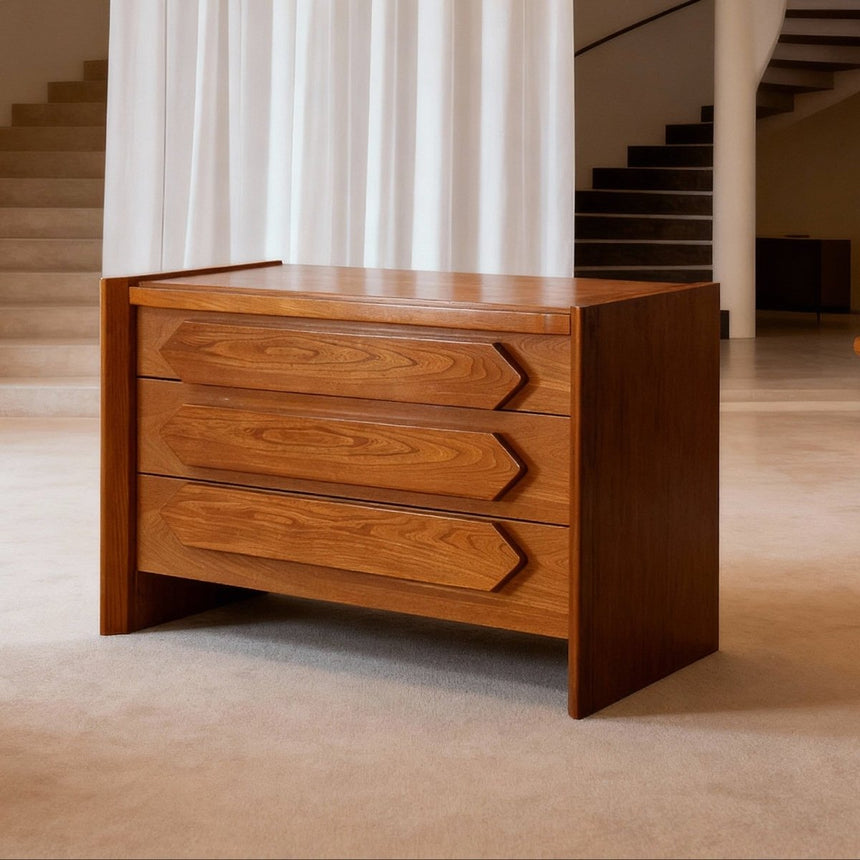 Commode vintage en orme massif - Circa 1960 - Maison Collectible - Console