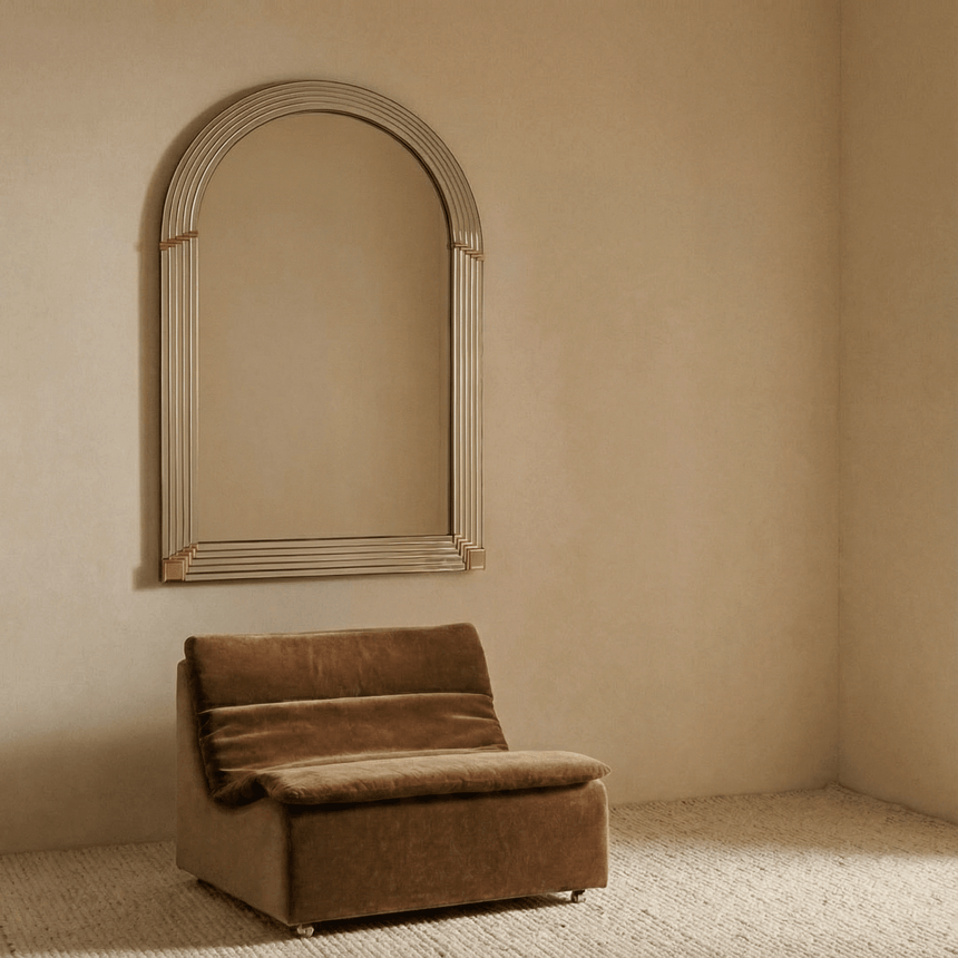 Grand miroir art déco - Circa 1970 - Maison Collectible - Miroir