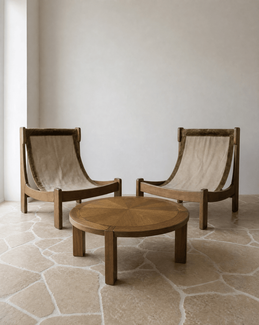 Table basse ronde - Circa 1960 - Maison Collectible - Table basse