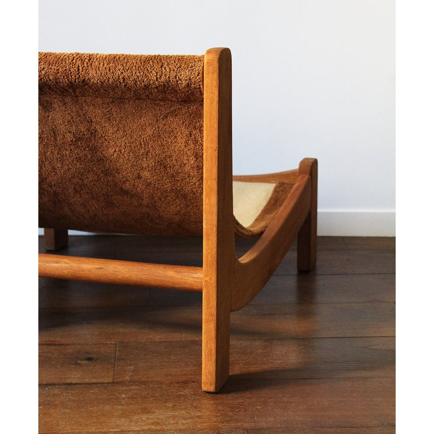 Chaise longue en bois - Circa 1960 - Maison Collectible - Chaise