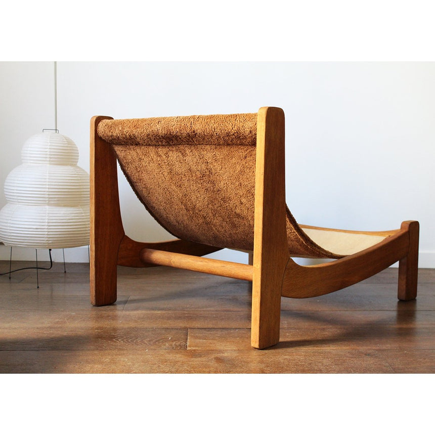 Chaise longue en bois - Circa 1960 - Maison Collectible - Chaise