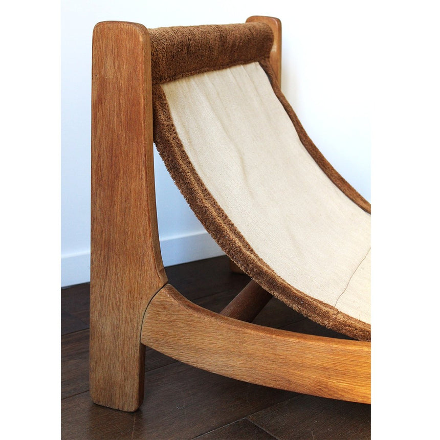 Chaise longue en bois - Circa 1960 - Maison Collectible - Chaise