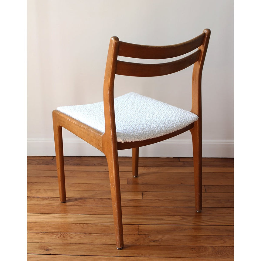Chaise scandinave bouclette - 1960 - Maison Collectible - Chaise