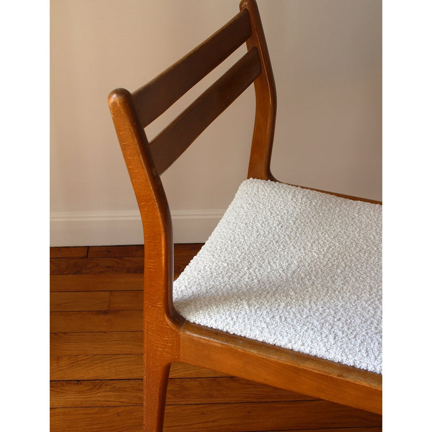 Chaise scandinave bouclette - 1960 - Maison Collectible - Chaise