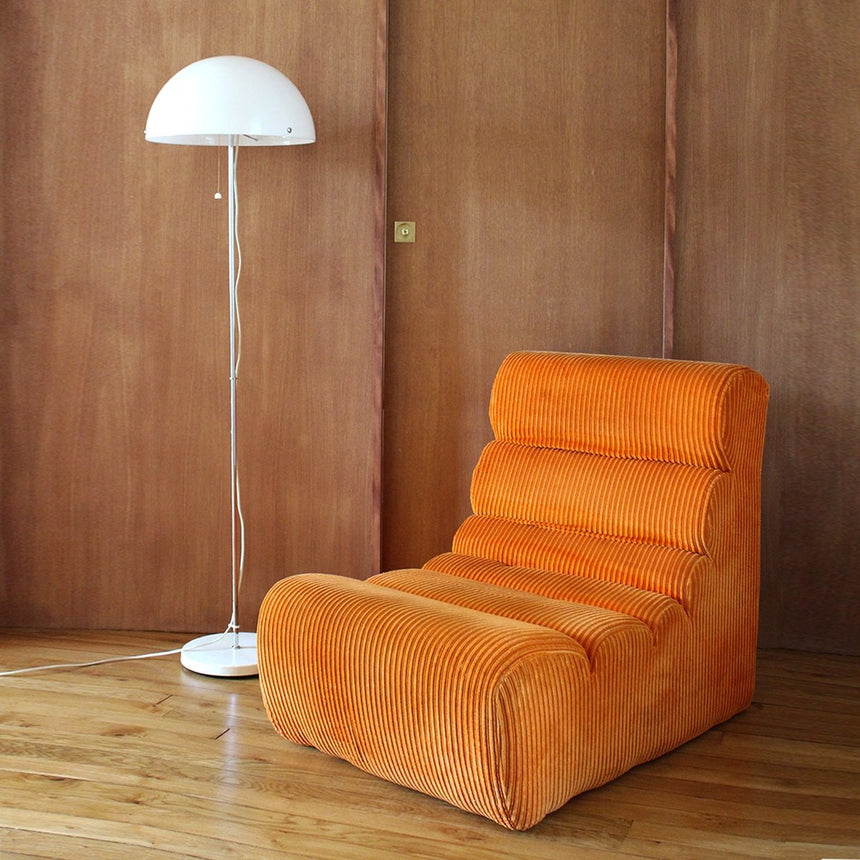 Chauffeuse en velours vintage - Circa 1970 - Maison Collectible - Chaise