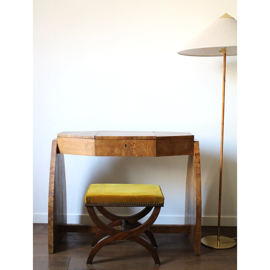 Console en loupe d'orme Art Déco - Circa 1970 - Maison Collectible - Console