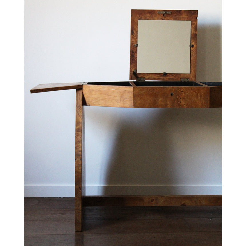 Console en loupe d'orme Art Déco - Circa 1970 - Maison Collectible - Console