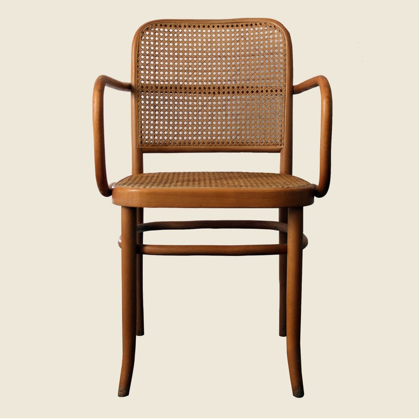 Fauteuil "Prague" en cannage, Thonet - Circa 1930 - Maison Collectible - Chaise