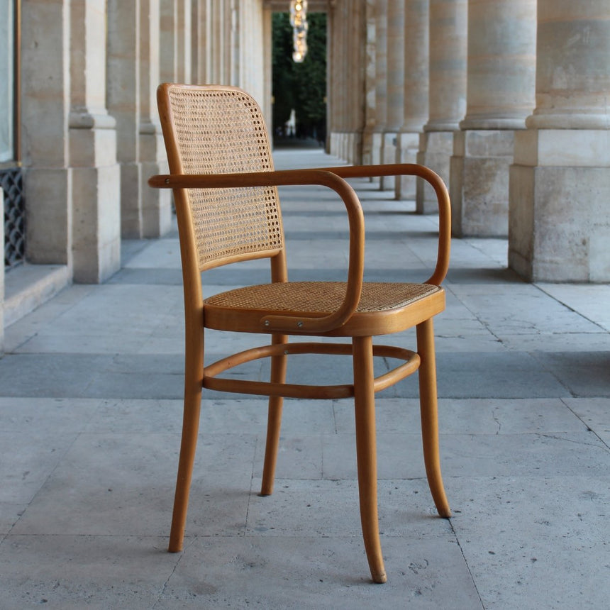 Fauteuil "Prague" en cannage, Thonet - Circa 1930 - Maison Collectible - Chaise