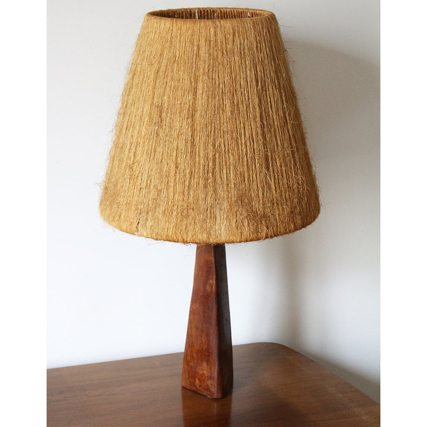 Grande lampe Scandinave en teck - Circa 1960 - Maison Collectible - Lampe à poser