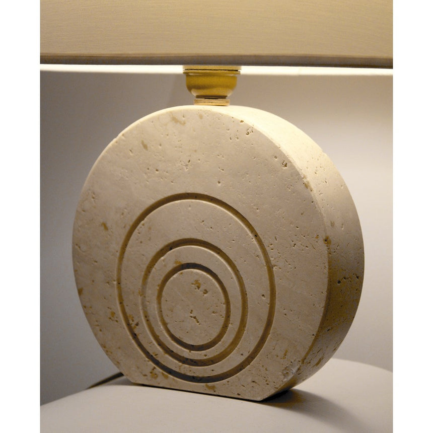 Lampe à poser en travertin - Fratelli Mannelli, 1970 - Maison Collectible - Lampe à poser