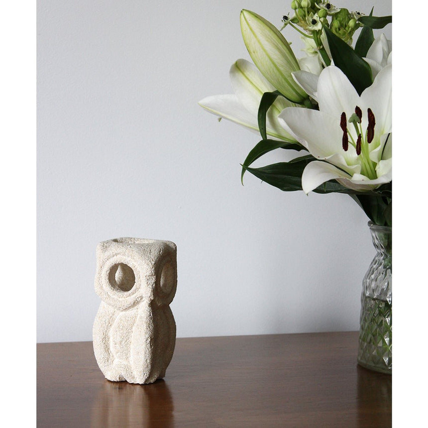 Lampe en pierre Hibou - Albert Tormos, 1970 - Maison Collectible - Lampe à poser