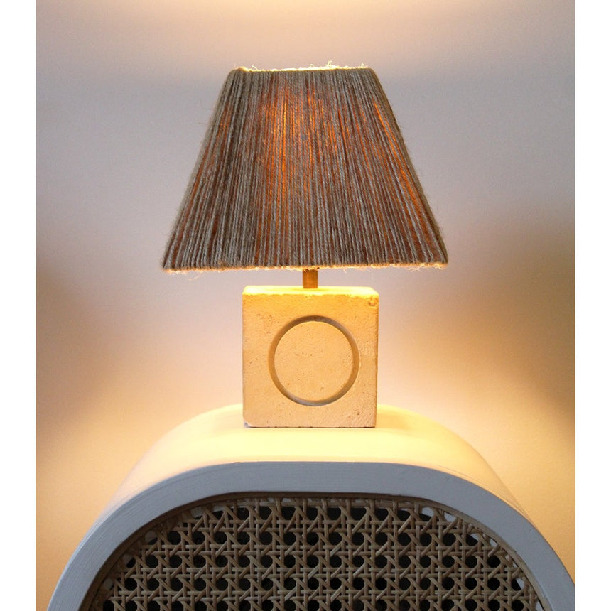 Lampe en pierre taillée - Circa 1960 - Maison Collectible - Lampe à poser