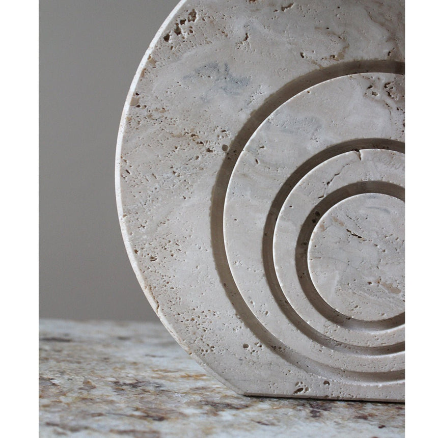 Lampe en travertin - Fratelli Mannelli, 1970 - Maison Collectible - Lampe à poser
