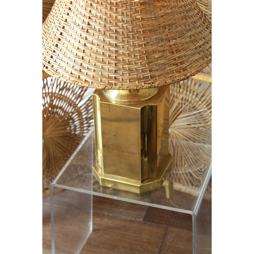 Lampe italienne en laiton - Circa 1960 - Maison Collectible - Lampe à poser