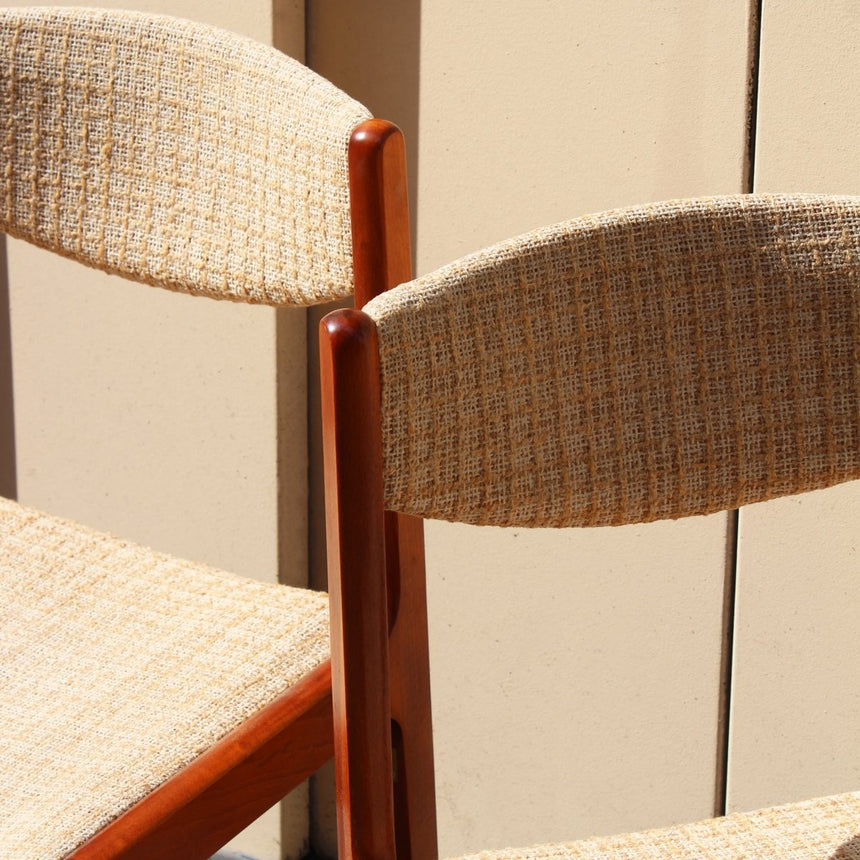 Paire de chaises danoises en tweed - Circa 1960 - Maison Collectible - Chaise