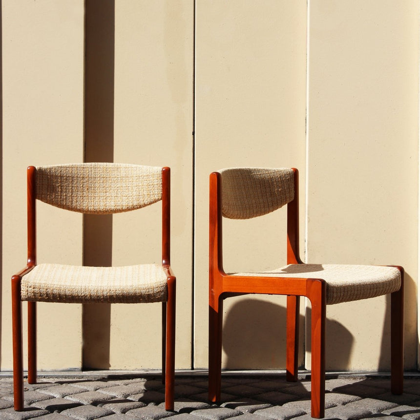 Paire de chaises danoises en tweed - Circa 1960 - Maison Collectible - Chaise