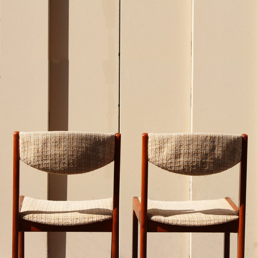Paire de chaises danoises en tweed - Circa 1960 - Maison Collectible - Chaise