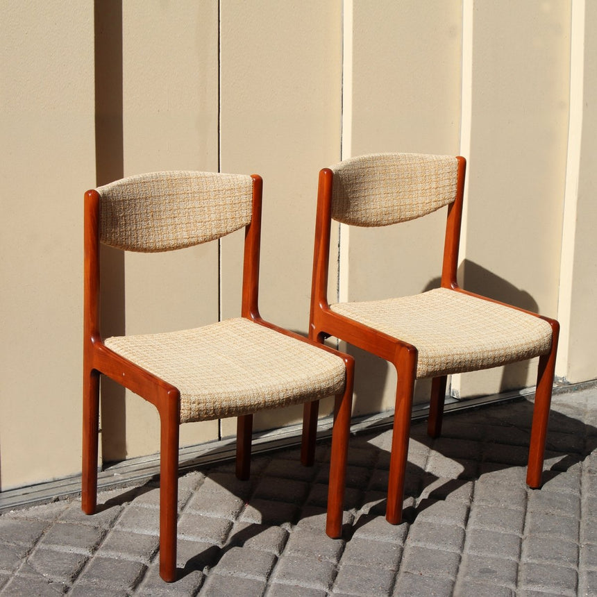 Paire de chaises danoises en tweed - Circa 1960 - Maison Collectible - Chaise