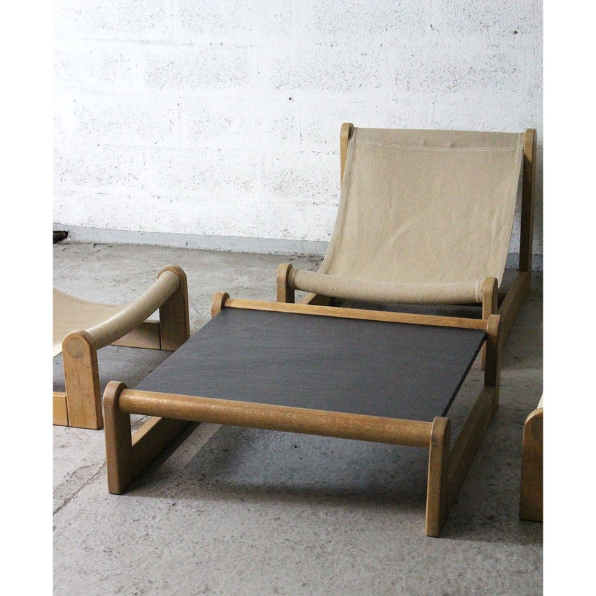Table basse en ardoise - Circa 1960 - Maison Collectible - Chaise