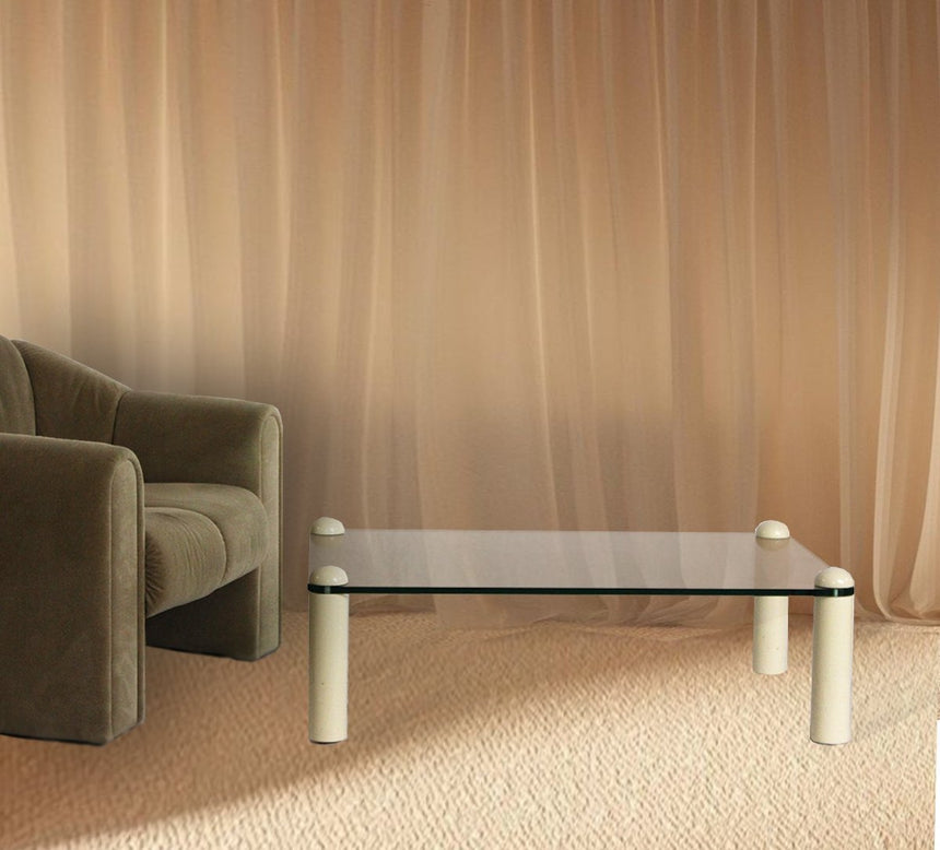 Table basse en verre Cinna - Circa 1970 - Maison Collectible - Table basse