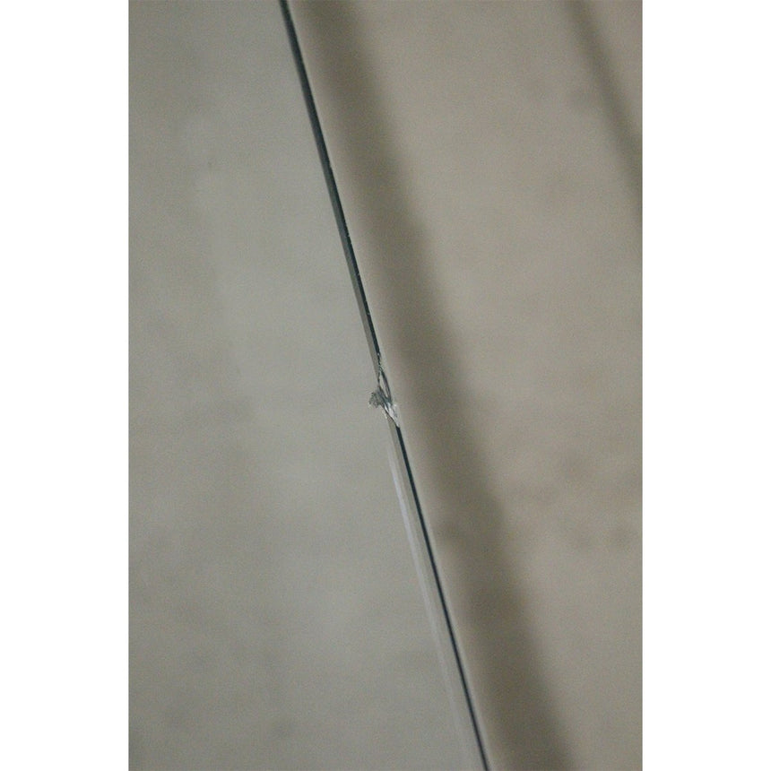 Table basse en verre et travertin - Maison Collectible - Table basse