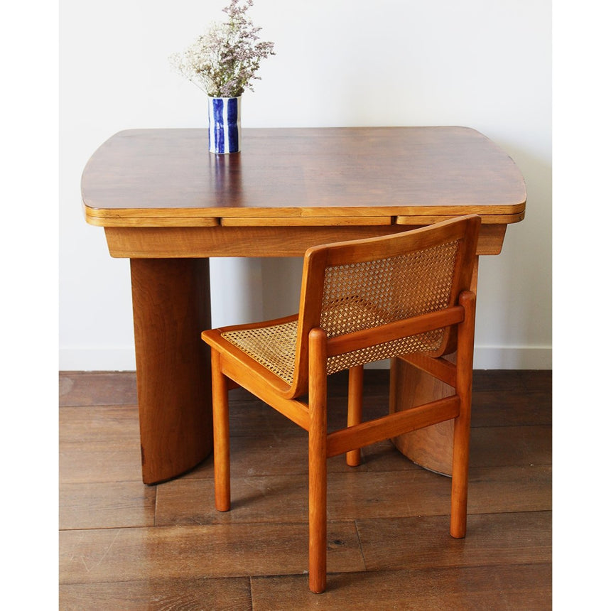 Table ellipse en chêne à rallonge - Circa 1950 - Maison Collectible -