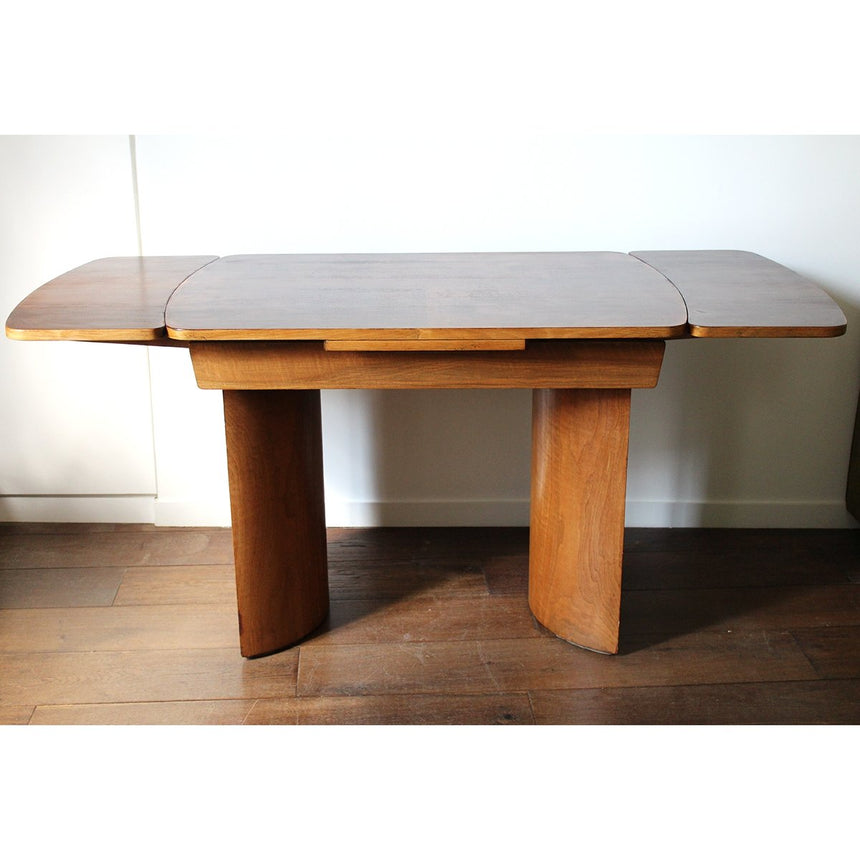 Table ellipse en chêne à rallonge - Circa 1950 - Maison Collectible -